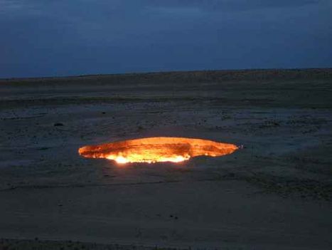 Davarza kráter, Türkmenisztán