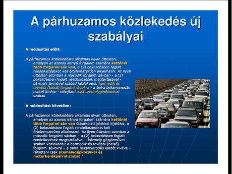 Új KRESZ magyarázat képekben 28 - A soproni rendőrkapitányság egyszerű, képes magyarázata a KRESZ módosításairól