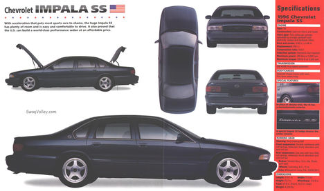 1996 Chevrolet Impala SS  blueprint