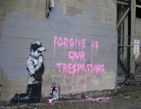 Banksy - Forgive us for trespassing