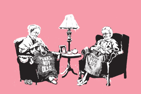 Banksy - Grannies