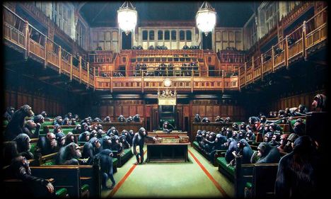 Banksy - Monkey Parliament 2