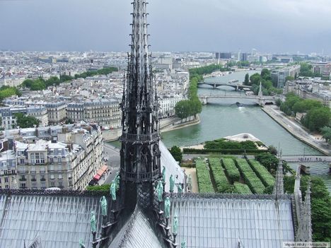 Látkép a Notre Dame-ról, Párizs