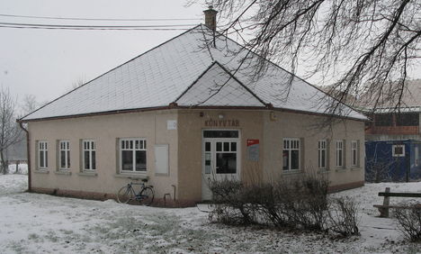 Pannonhalma könyvtára télen