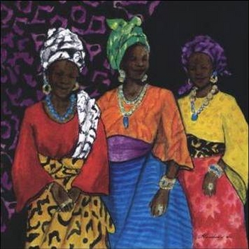 Three Yoroban Women - consuelo Gamboa