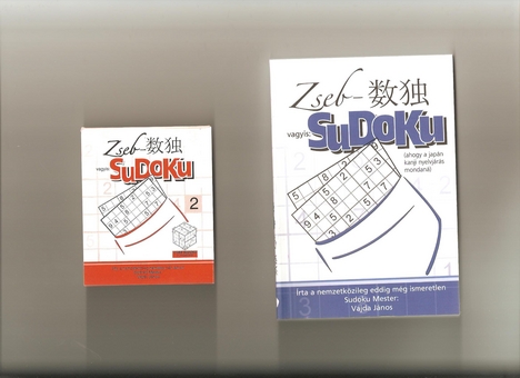 Sudoku zsebkönyv hűtőmágnessel Újbudai Teleház