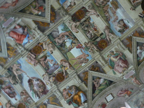 5t Michelangelo freskói a Sixtus-i kápolnában