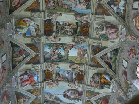 5x Micelangelo freskói a Sixtus-i kápolnában