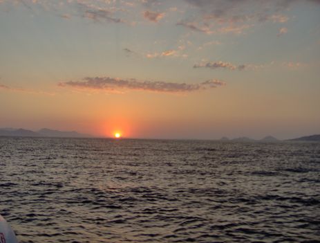 Égei tenger, naplemente
