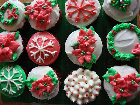 karácsonyi cupcake
