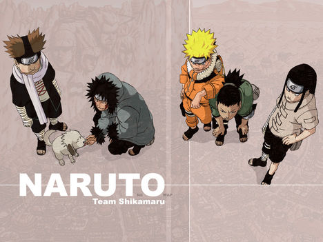 (Hentai) Naruto - Naruto, Shikamaru, Kiba, Akamaru, Neji Et Choji