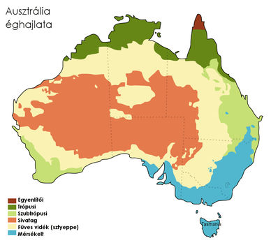 Austrália-klímatérképe