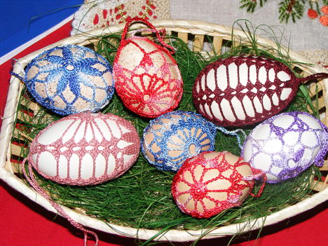 húsvéti horgolt tojások