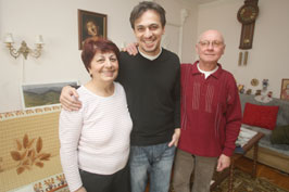 Tabáni István családjával