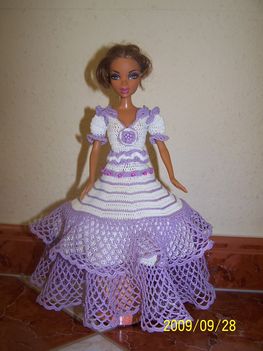 asját horgolású barbie ruha