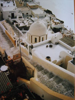 Fira-i lépcsők, Santorini