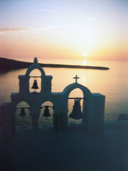 Oia, mielőtt a nap lebukna a látóhatáron, Santorini