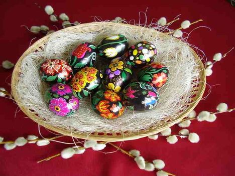 gyönyörű húsvéti tojások