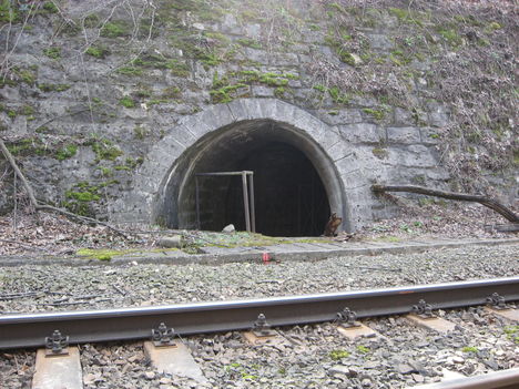 Pilisvörösvár vizválasztó az alagútnál