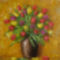 Tulipanos csendelet 2, 40x30cm,olaj,farost