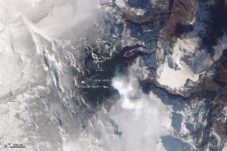 NASA-fotó az izlandi vulkánról 4