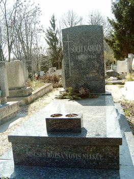 Solti Károly sirja a Farkasréti temetőben