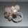 Rózsakvarc - édesvizi gyöngy borzas gyűrű