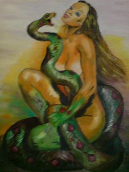 festményeim 3Kígyónő