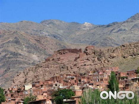 Abyane hegyi falu