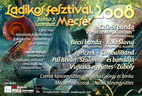 Ladikos Fesztivál plakátja, 2008.junius 7.