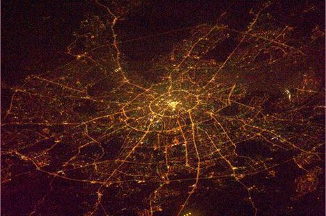 Az űrből készült Moszkva-fotó