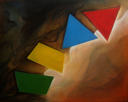 Négy (80 x 100) akril - vászon   /Horváth György