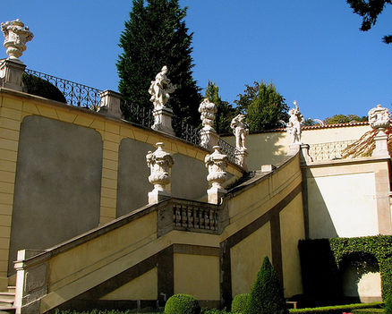Vrtbovský palota lépcső