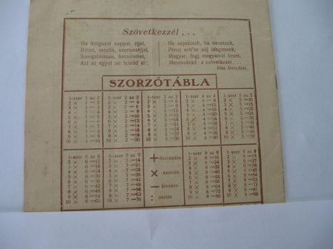 1942-es füzet hátsó borítója