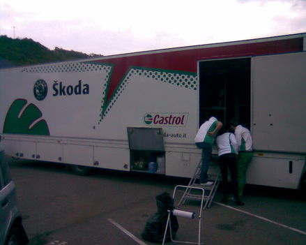 Skoda Rallye Team Itália service truck