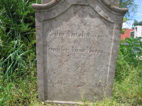 Régi síremlék 1854.