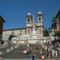 Piazza del popolo magaslatról egész Róma a turista szeme elé tárul