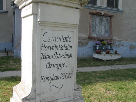 Kriszus szobor felirata