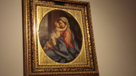 Pannonhalmi Apátság mozaikból készült "Madonna képe "