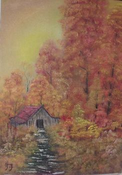 Erdész ház ősszel