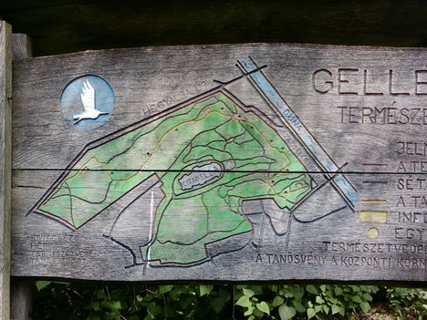 Gellérthegyi természetvédelmi terület táblája