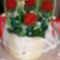 születésnapi rózsa kosár