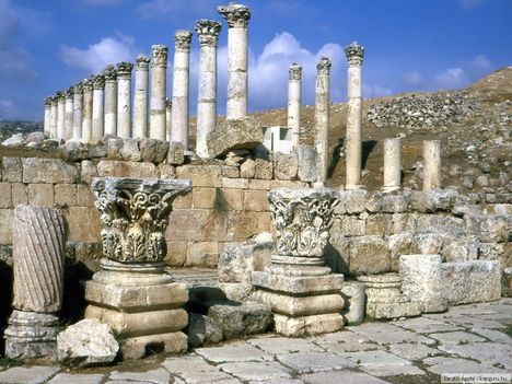 Jerash római romjai