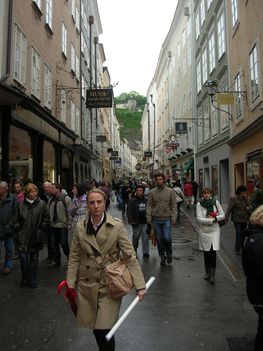 Salzburg bevásárlóutca
