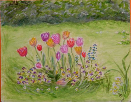 Kép 041  Tarka tulipánok