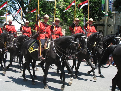 canadai lovas katonák