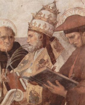 Aquinoi Szent Tamás - Raffael festménye