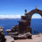 Blue Titicaca Lake ősi Indián templom