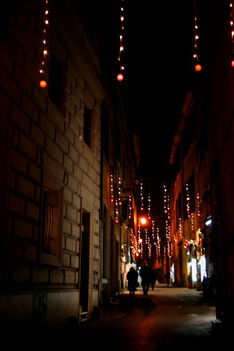 Christmas Lights Near the Pantheon