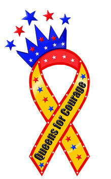 Queens for Courage - Ribbon Logo.